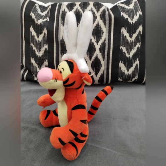 ✓Tigger Easter bunny  Plush With Ears Winnie The Pooh Tigger Stuffed Animal Doll - Picture 8 of 16
